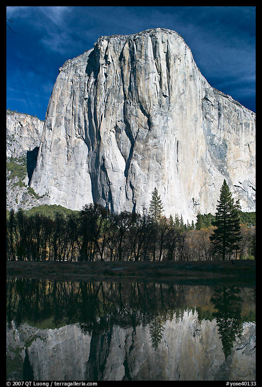 El Capitan and Merced River, morning. Yosemite National Park, California, USA.