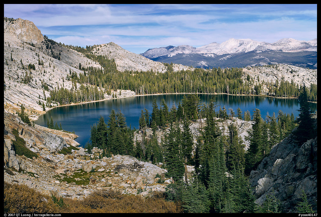 May Lake, granite domes, and forest. Yosemite National Park, California, USA.