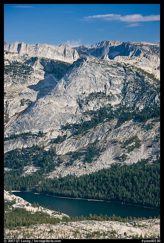 Domes above Tenaya Lake. Yosemite National Park, California, USA.