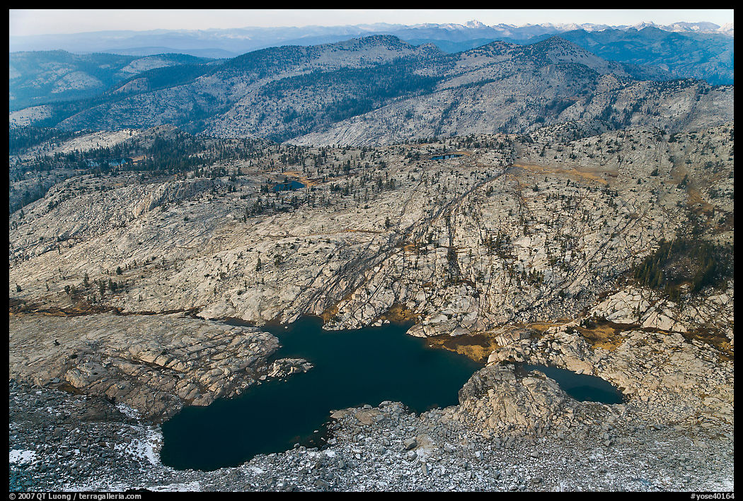 Lakes below Mount Hoffman. Yosemite National Park, California, USA.