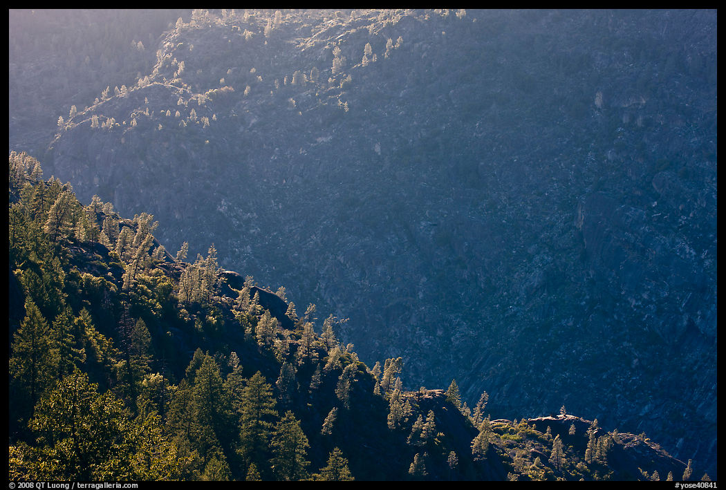 Canyon of the Tuolumne River, Hetch Hetchy Valley. Yosemite National Park