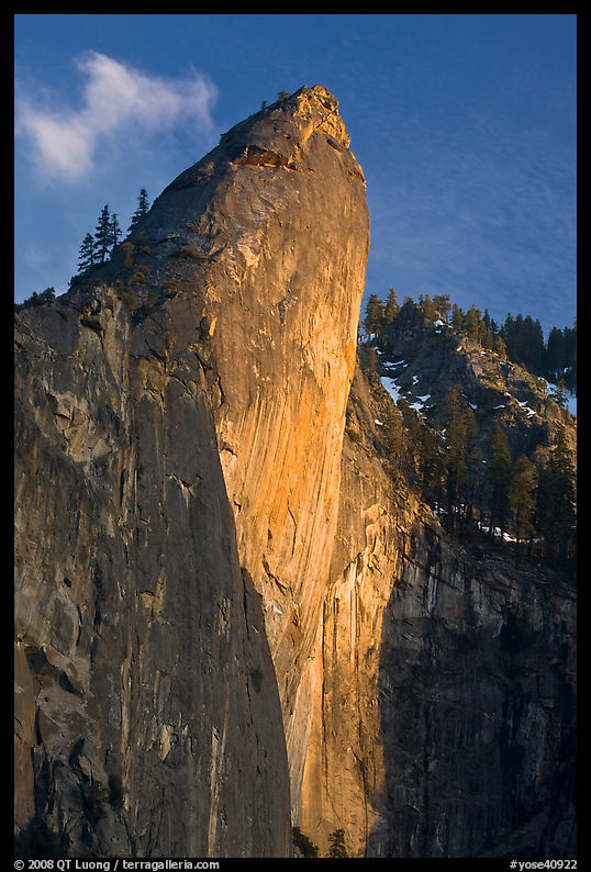 Leaning Tower, sunset. Yosemite National Park