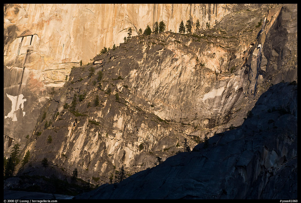 Ridges at the base of Half-Dome. Yosemite National Park