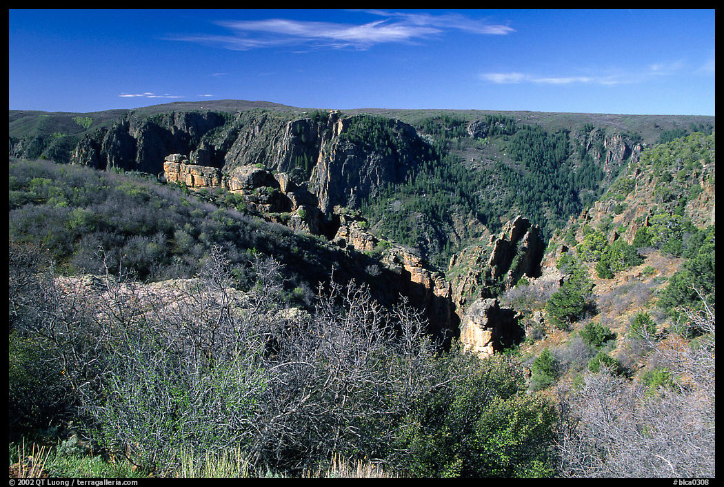 View from North rim. Black Canyon of the Gunnison National Park, Colorado, USA.