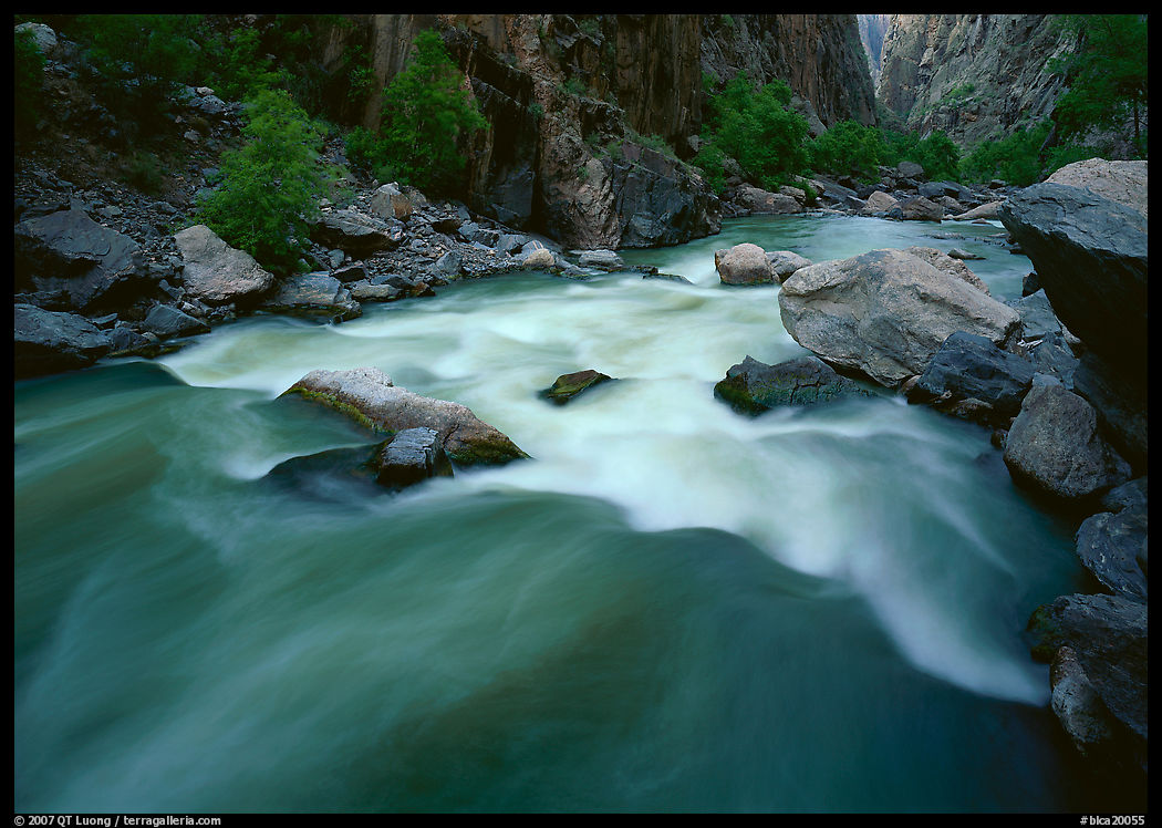 Gunisson river rapids near Narrows. Black Canyon of the Gunnison National Park, Colorado, USA.