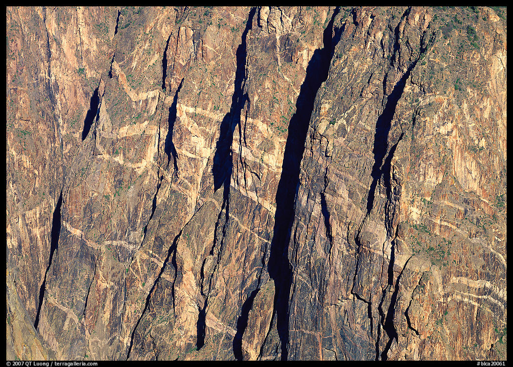 Detail of Painted wall. Black Canyon of the Gunnison National Park