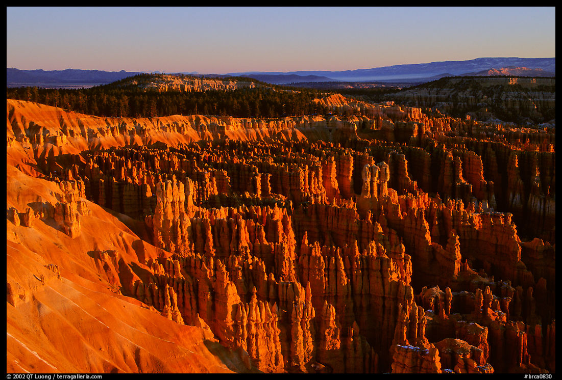 Silent City in Bryce Amphitheater from Bryce Point, sunrise. Bryce Canyon National Park, Utah, USA.