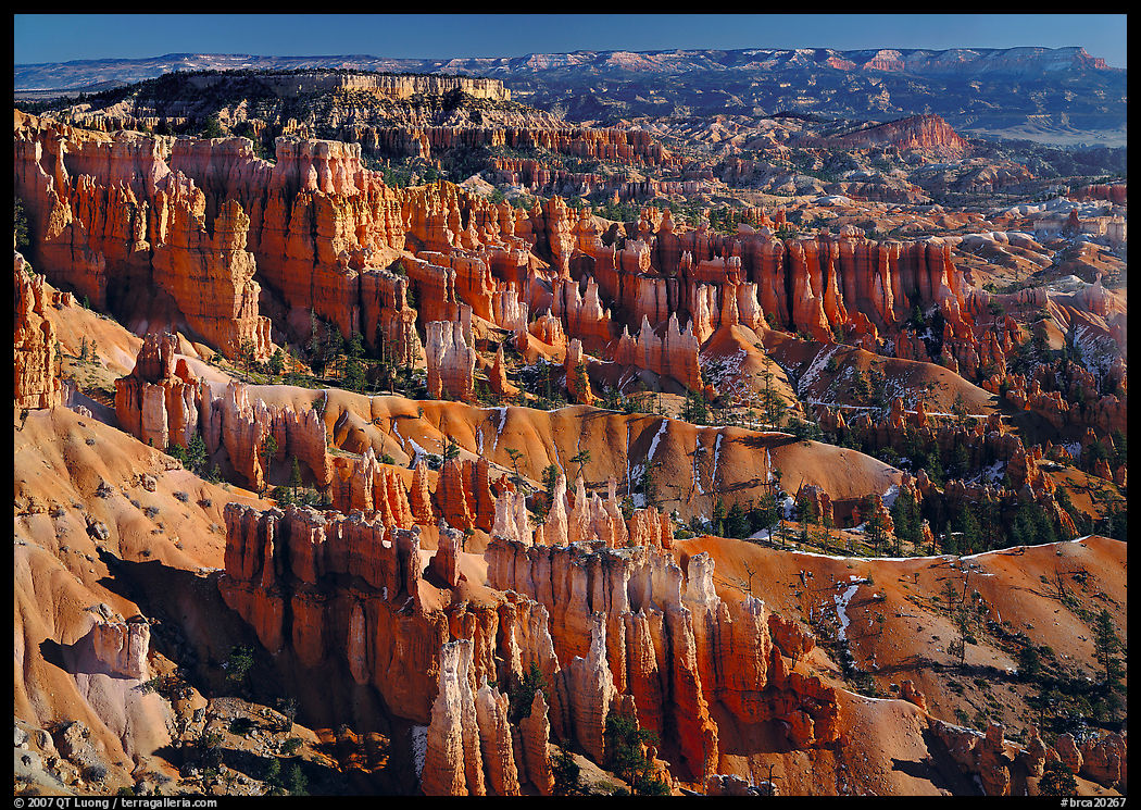 View of Queens Garden spires from Sunset Point, morning. Bryce Canyon National Park
