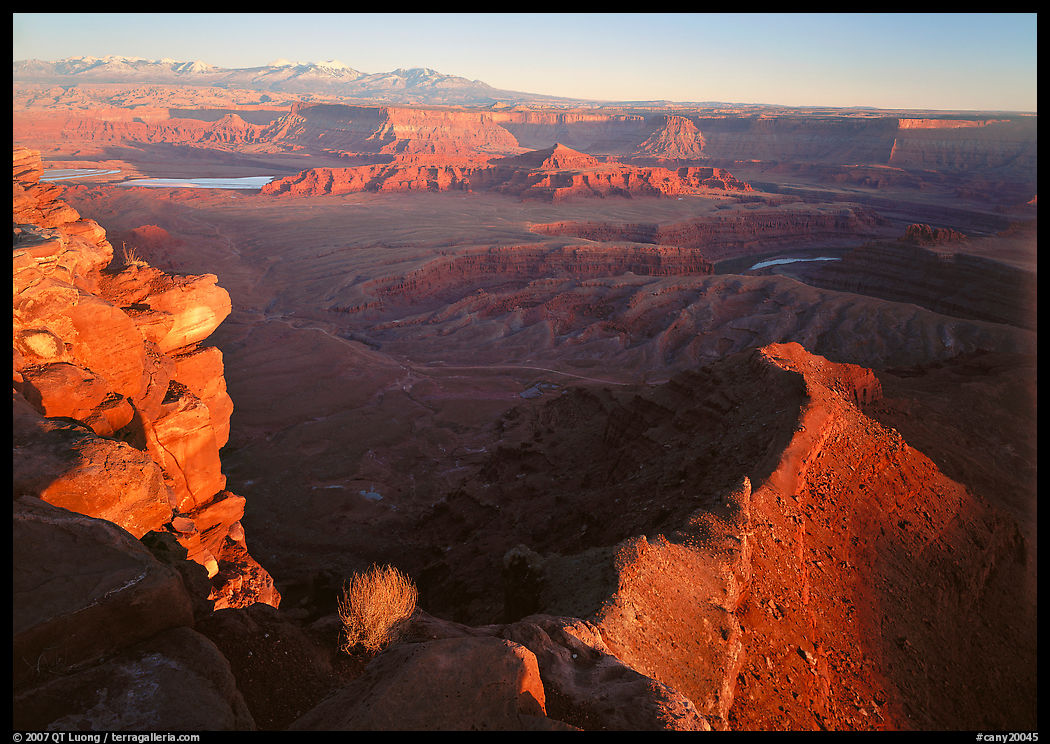 Dead Horse point at sunset. Canyonlands National Park