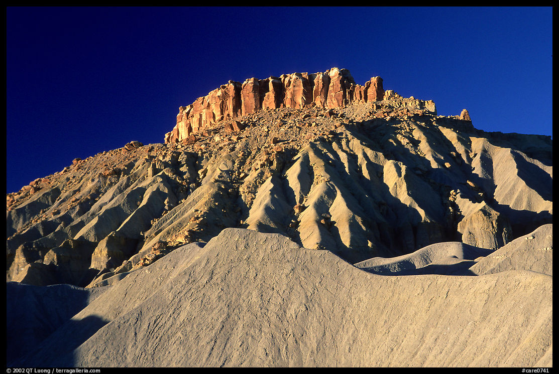 Cliffs and badlands. Capitol Reef National Park, Utah, USA.