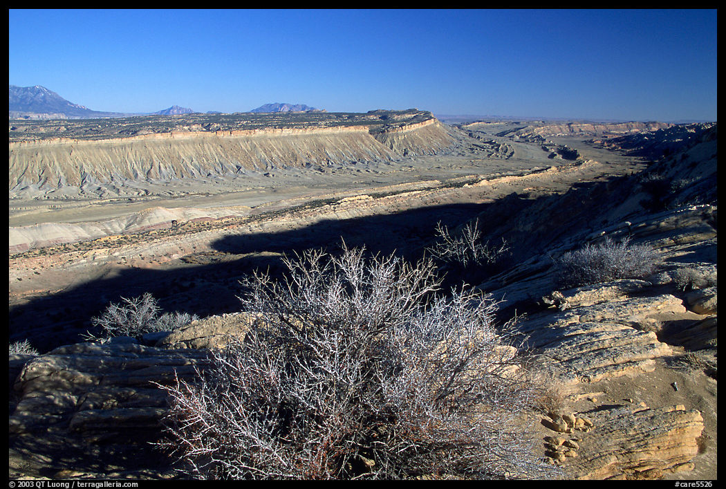 Strike Valley overlook view, late afternoon. Capitol Reef National Park