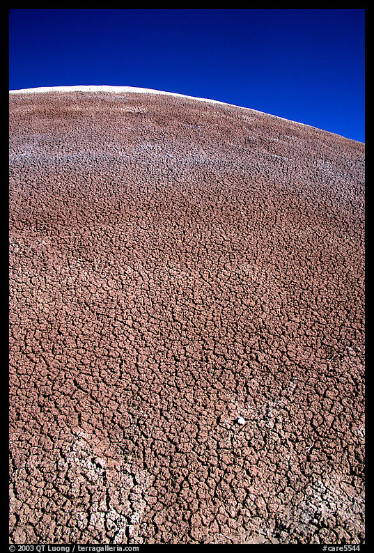 Curve of mudstone hill. Capitol Reef National Park, Utah, USA.
