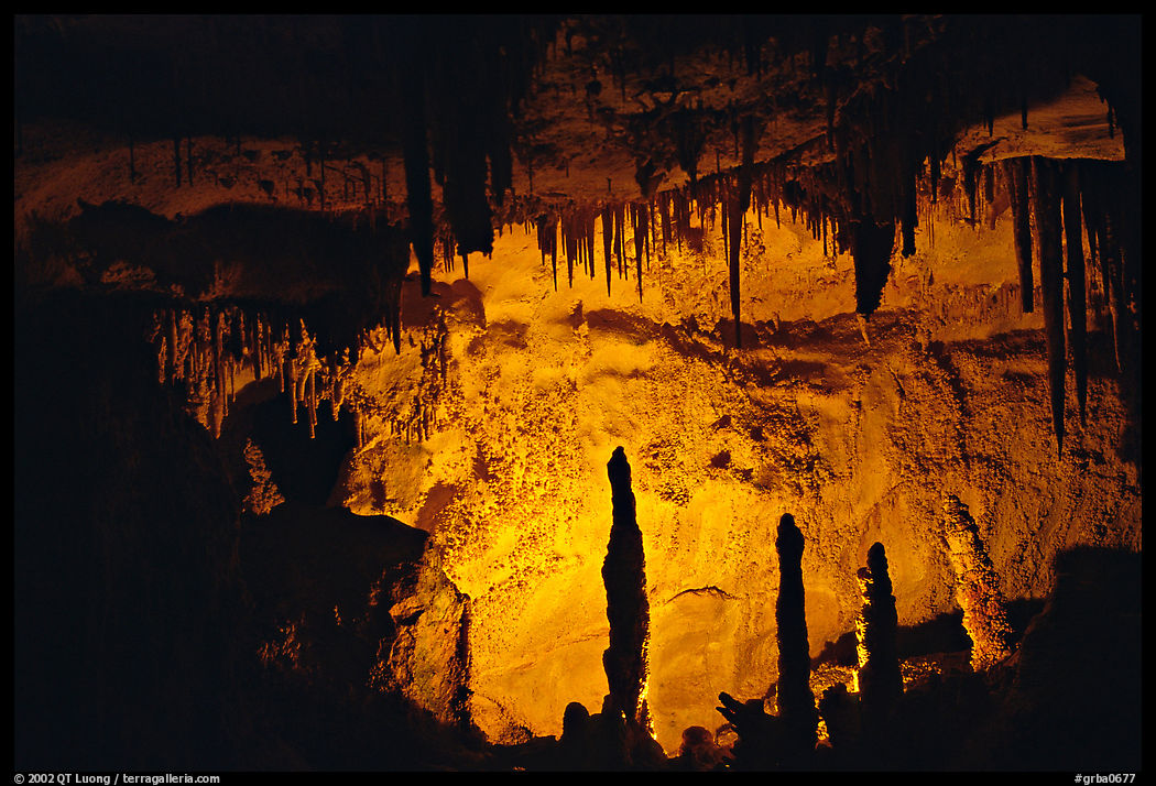 Stalactites and Stalacmites, Lehman Caves. Great Basin  National Park, Nevada, USA.