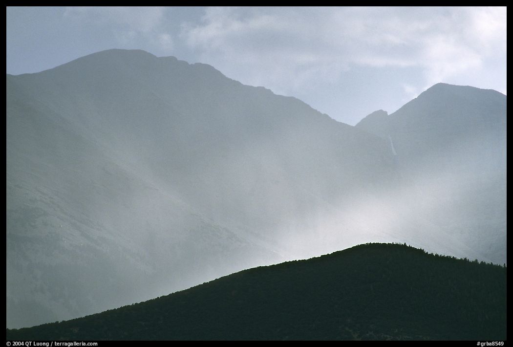 Rays over Snake Range. Great Basin  National Park