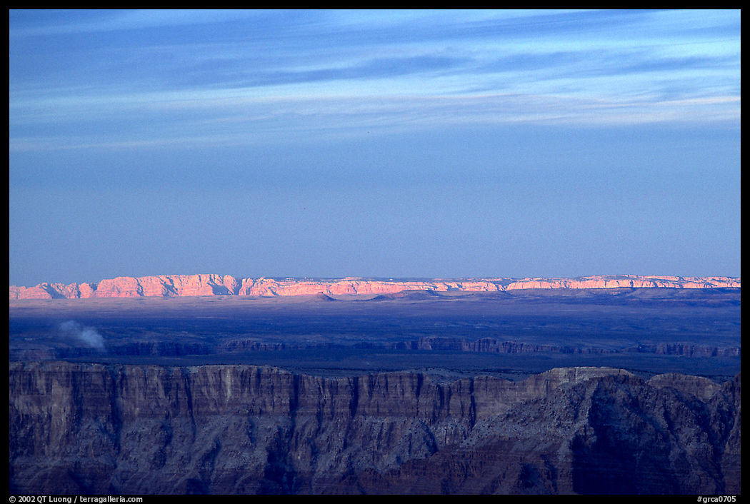 Painted Desert at sunset. Grand Canyon  National Park, Arizona, USA.