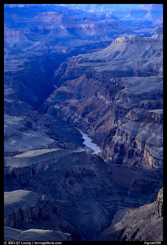 Granite Gorge, afternoon. Grand Canyon  National Park, Arizona, USA.