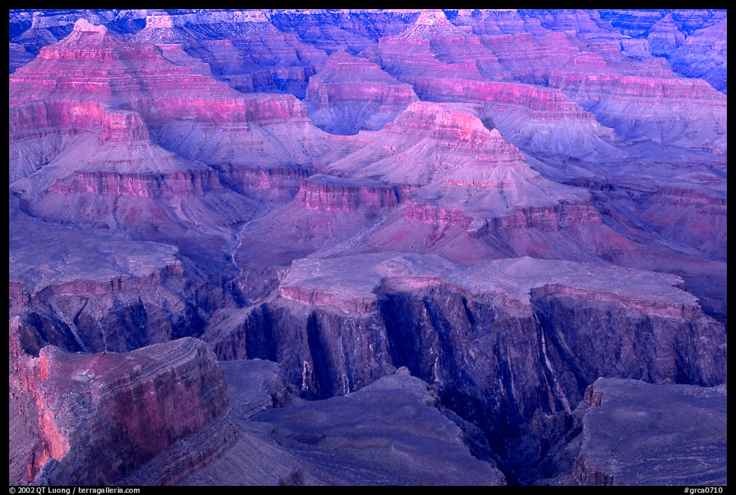 Granite Gorge, dusk. Grand Canyon  National Park, Arizona, USA.
