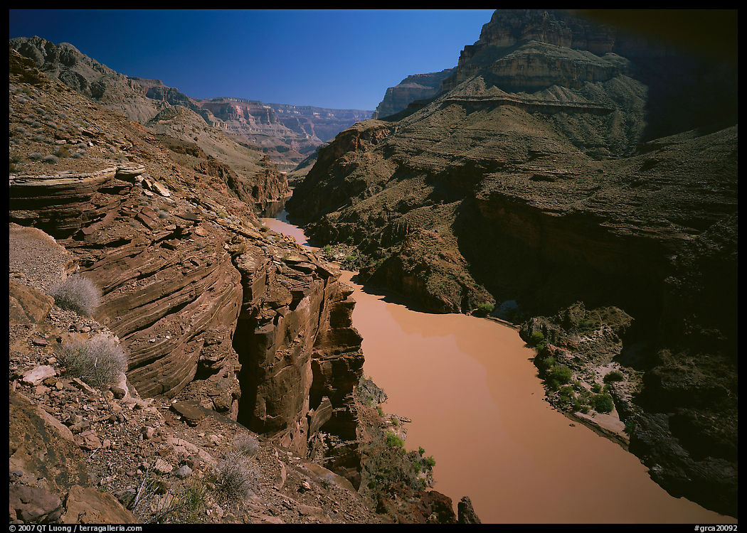Colorado River between Tapeats Creek and Deer Creek. Grand Canyon  National Park, Arizona, USA.