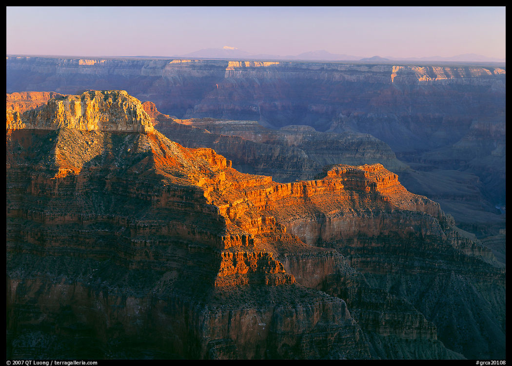 View from Point Sublime, sunset. Grand Canyon  National Park