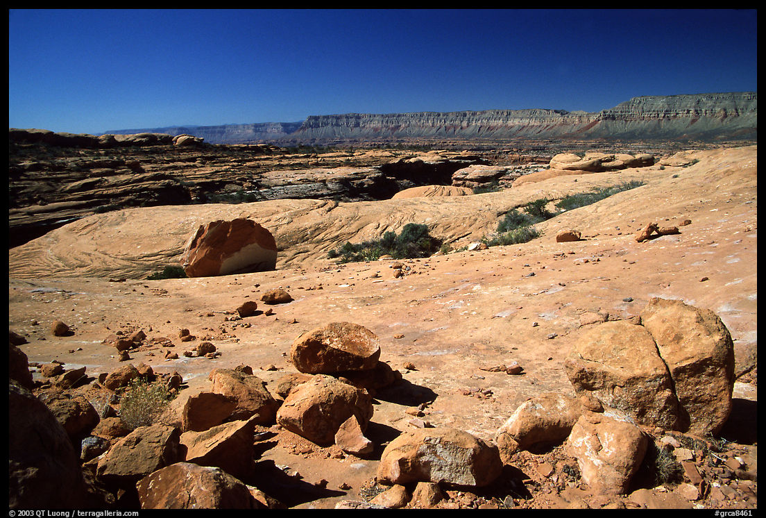 Esplanade, mid-day. Grand Canyon  National Park, Arizona, USA.