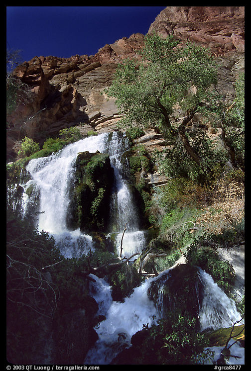 Thunder river upper waterfall. Grand Canyon  National Park, Arizona, USA.