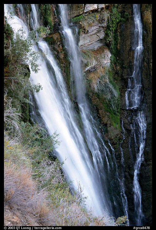 Thunder river lower waterfall, afternoon. Grand Canyon  National Park, Arizona, USA.