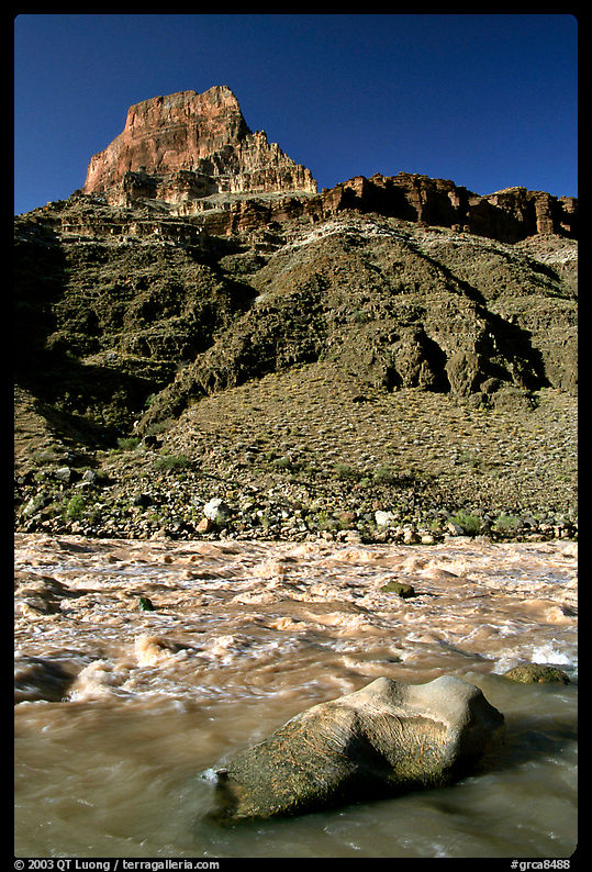 Rapids in  Colorado river, morning. Grand Canyon  National Park