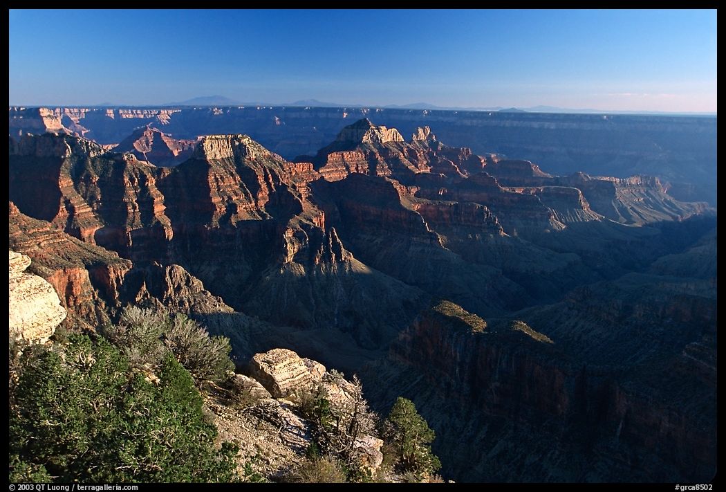 Bright Angel Point, late afternoon. Grand Canyon  National Park, Arizona, USA.