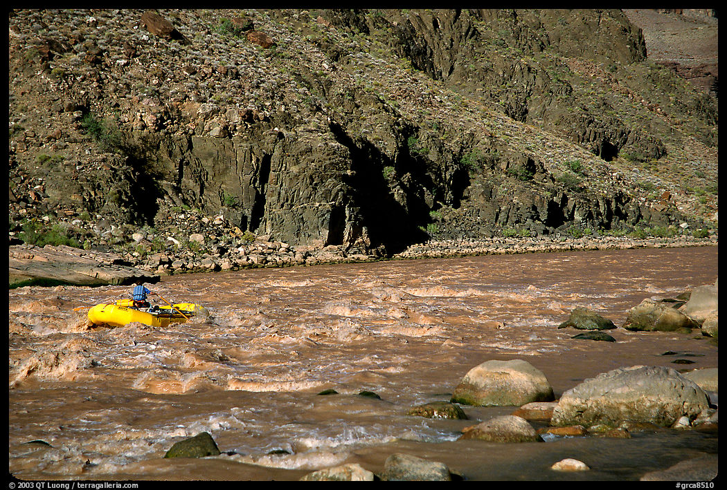 Rafting on  Colorado River. Grand Canyon  National Park, Arizona, USA.