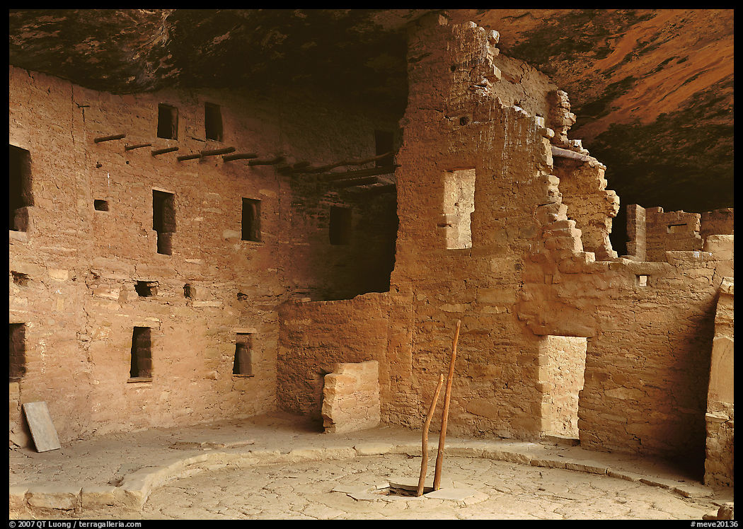 Kiva in Spruce Tree house. Mesa Verde National Park
