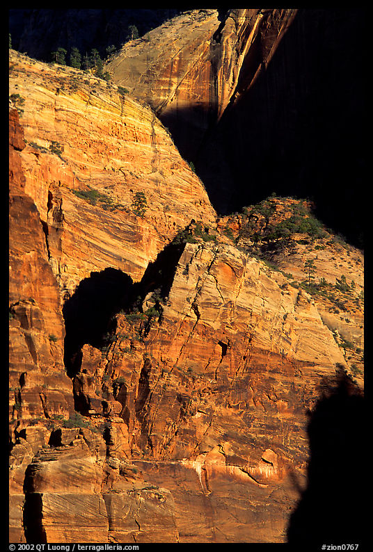 Rock walls near Hidden Canyon. Zion National Park