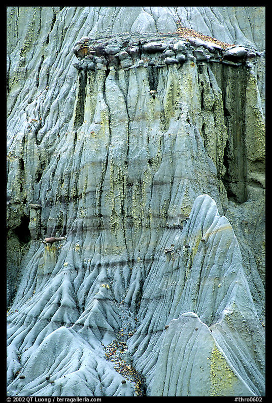 Caprock formations. Theodore Roosevelt  National Park, North Dakota, USA.