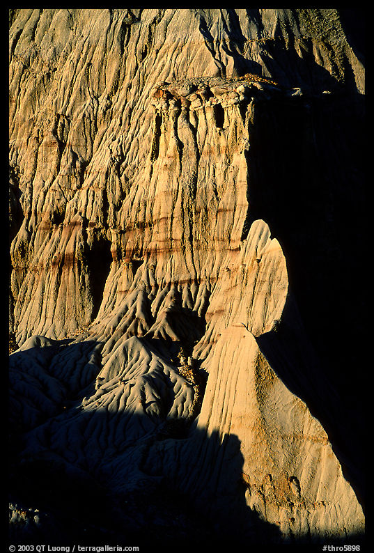 Clay erosion formations. Theodore Roosevelt  National Park, North Dakota, USA.