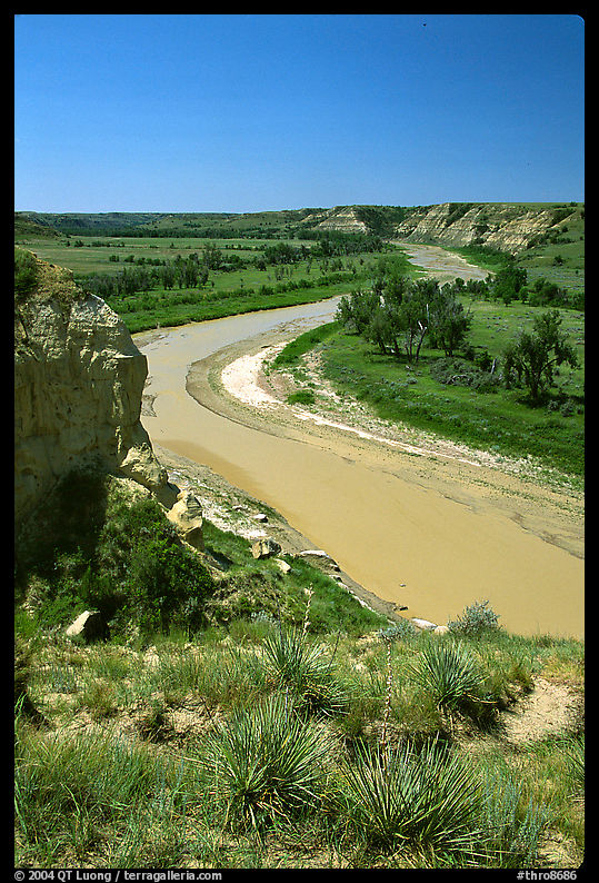 Little Missouri River. Theodore Roosevelt  National Park, North Dakota, USA.