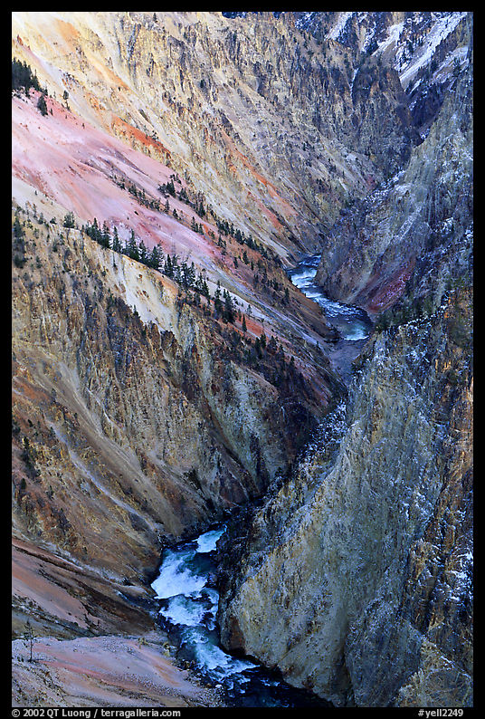 Yellowstone River, Grand Canyon of Yellowstone. Yellowstone National Park, Wyoming, USA.