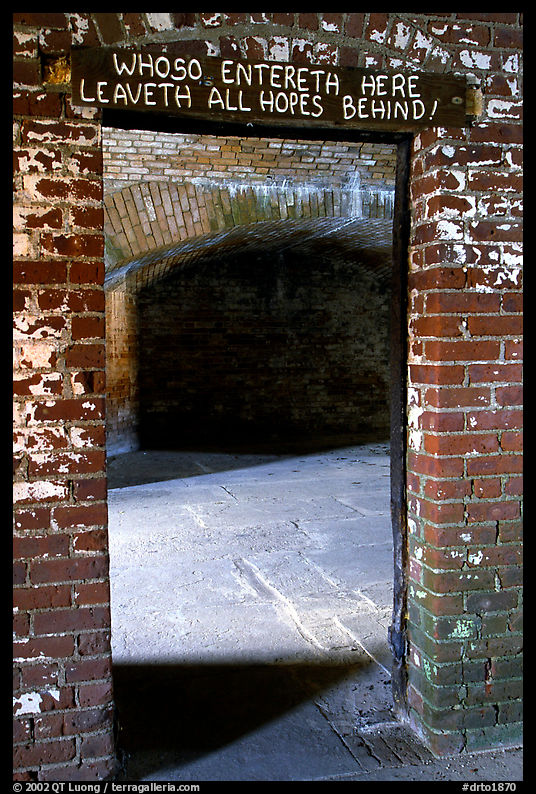Dr Mudd's cell. Dry Tortugas  National Park, Florida, USA.