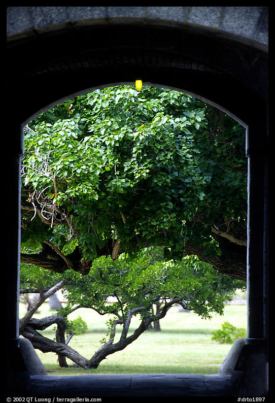 Entrance of Fort Jefferson. Dry Tortugas  National Park, Florida, USA.