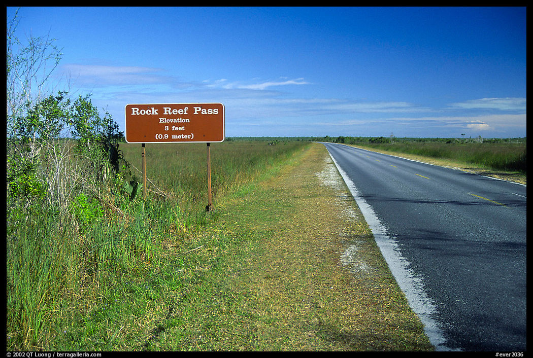 Rock Reef Pass, elevation 3 feet. Everglades  National Park, Florida, USA.
