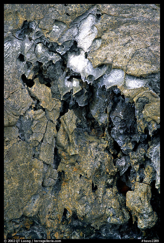 Lava crust on Mauna Ulu crater. Hawaii Volcanoes National Park