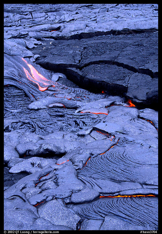 Lava flow. Hawaii Volcanoes National Park