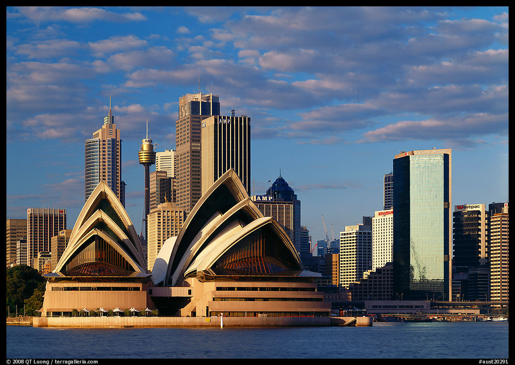 Opera House and high rise buildings. Sydney, New South Wales, Australia