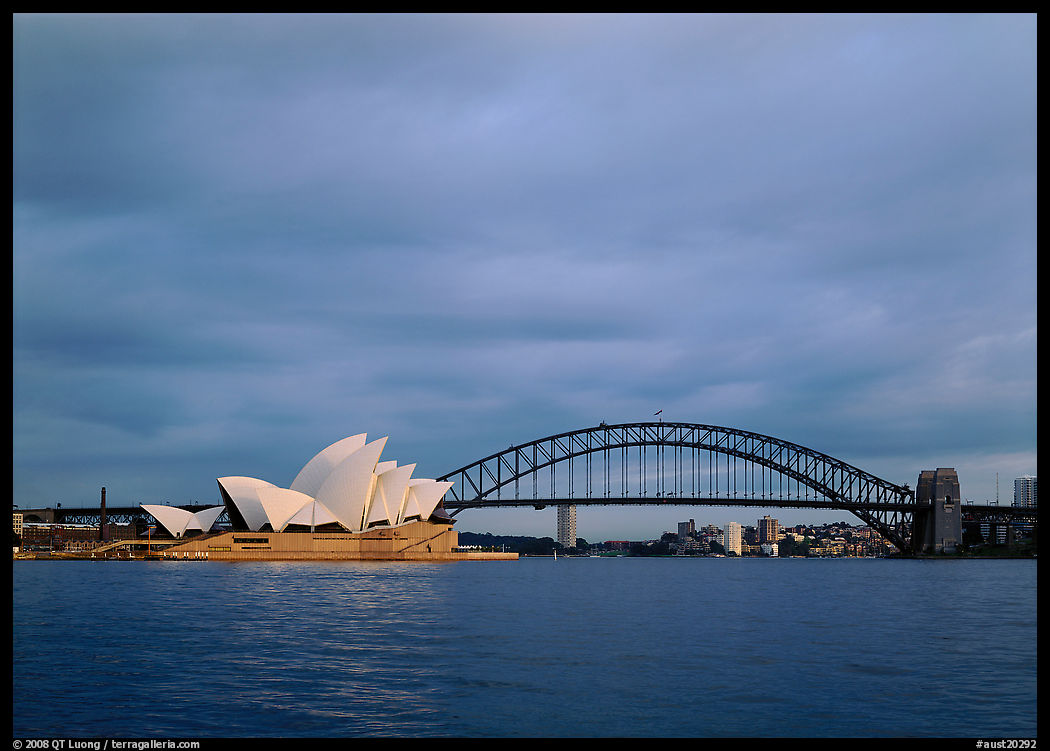 Opera House and Harbor Bridge. Sydney, New South Wales, Australia