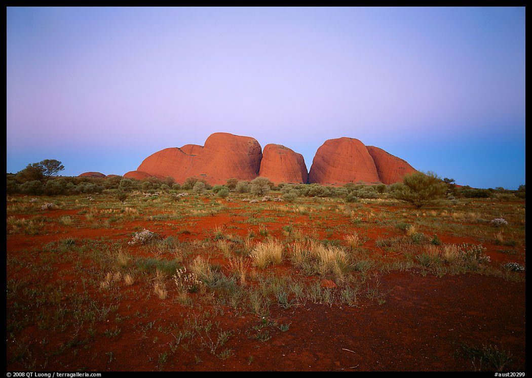 Olgas at dusk. Australia