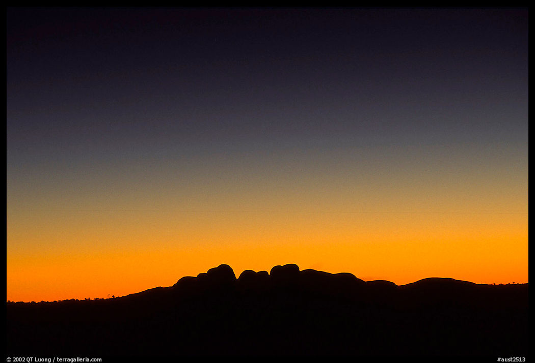 Olgas at dawn. Olgas, Uluru-Kata Tjuta National Park, Northern Territories, Australia