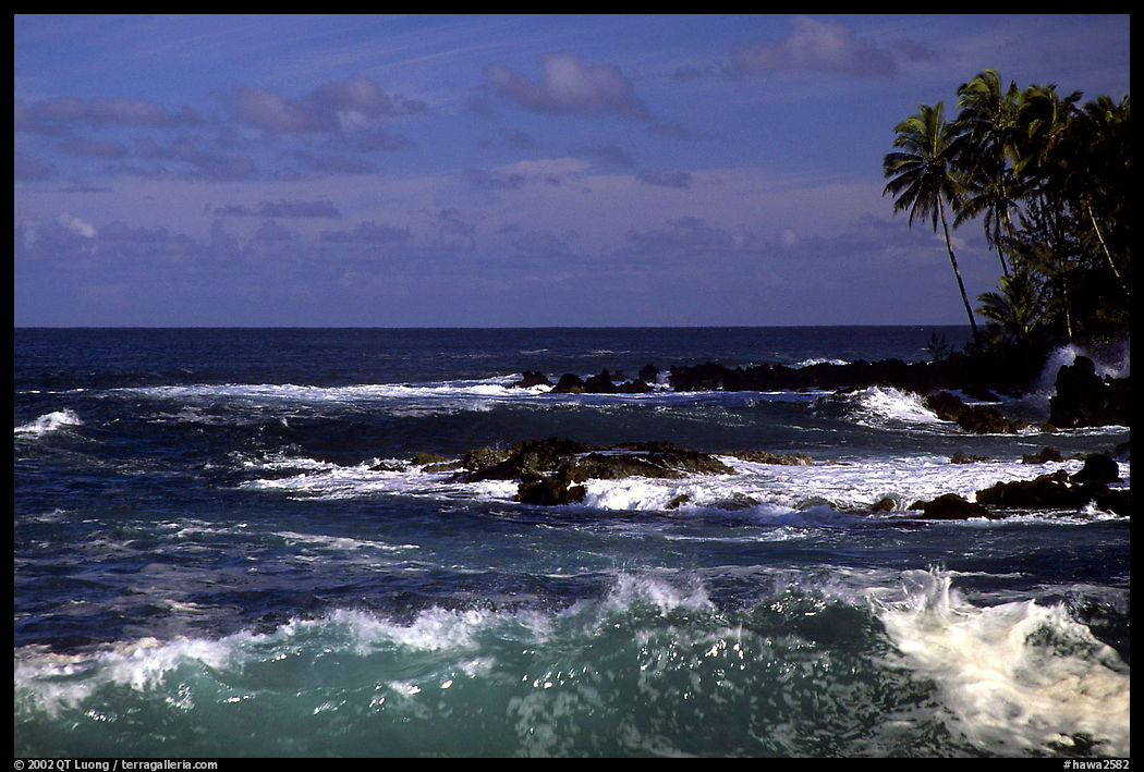 Ocean view, Keanae Peninsula. Maui, Hawaii, USA