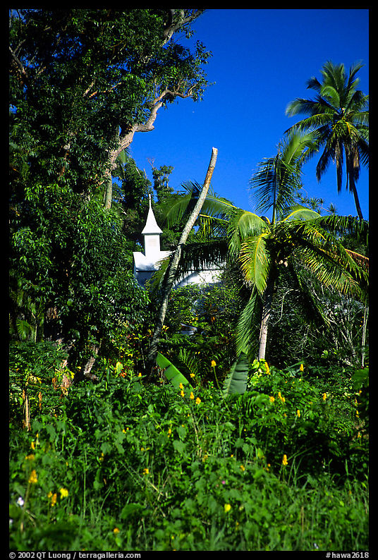 Church,  Kenaea Peninsula. Maui, Hawaii, USA