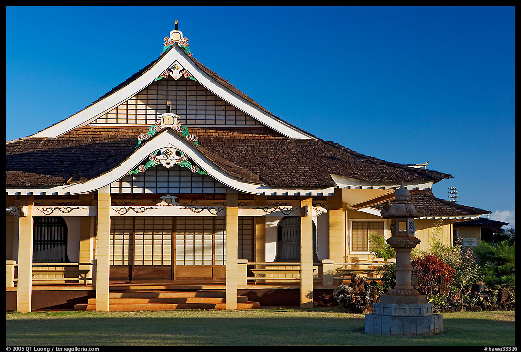 Zen temple, Hanapepe. Kauai island, Hawaii, USA