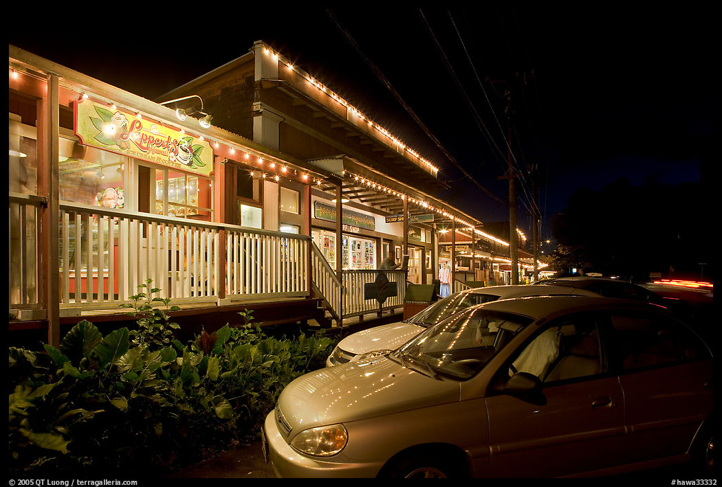 Lapperd's ice cream store, Koloa. Kauai island, Hawaii, USA
