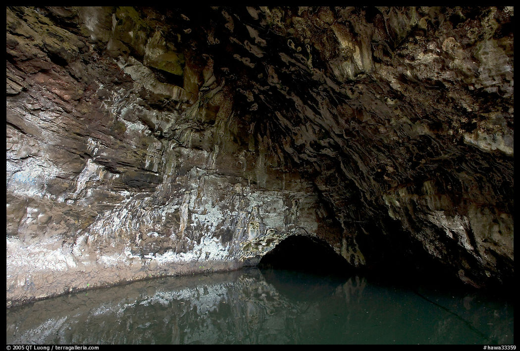 Waikanaloa wet cave. North shore, Kauai island, Hawaii, USA