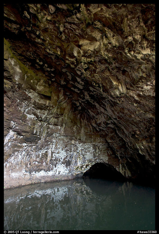 Waikanaloa wet cave. North shore, Kauai island, Hawaii, USA
